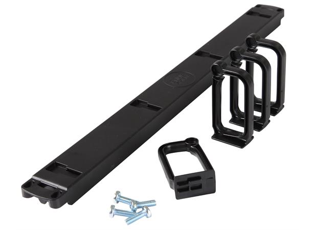 Enoc Kabelguide 1HE Svart 19" Enoc System: 485x44x103mm 